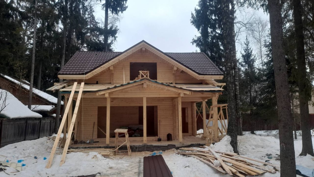 Выполненный проект дома из клееного бруса в Одинцовском районе